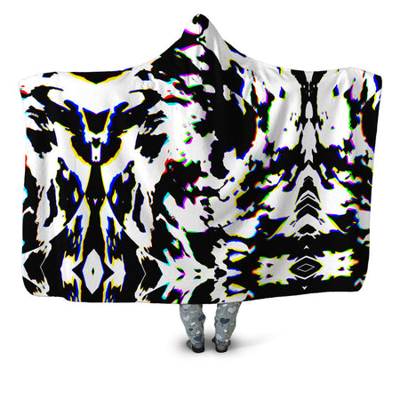 Big Tex Funkadelic - Cow Hide Print Rave Drip Hooded Blanket