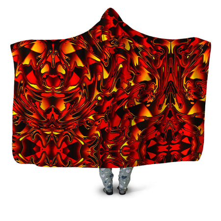 Big Tex Funkadelic - Fire Chromatic Melt Hooded Blanket