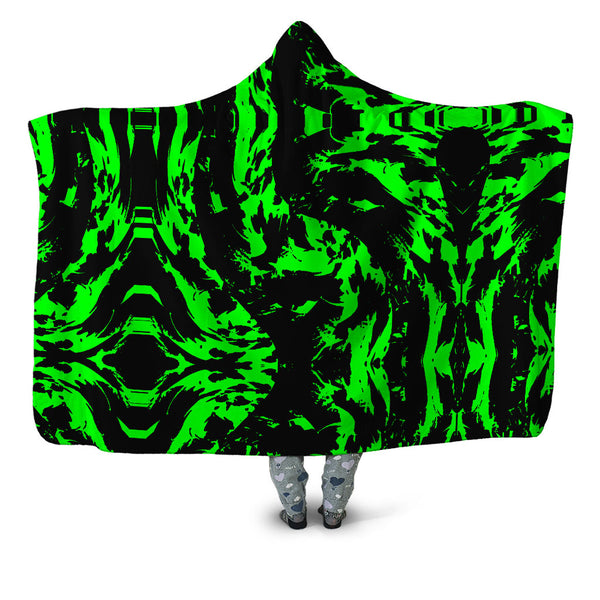 Big Tex Funkadelic - Neon Graffiti Paint Splatter Hooded Blanket