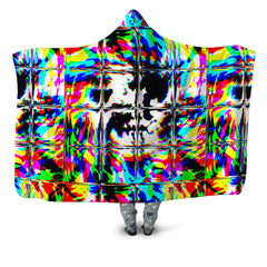 Rave Glitch Og Hooded Blanket