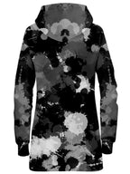 Black White and Grey Paint Splatter Hoodie Dress Big Tex Funkadelic Epic Hoodie