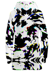 Cow Hide Print Rave Drip Hoodie Dress