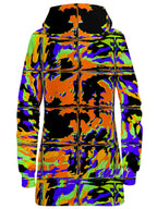 Orange Violet Rave Glitch Hoodie Dress Big Tex Funkadelic Epic Hoodie