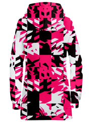 Pink Digital Hoodie Dress