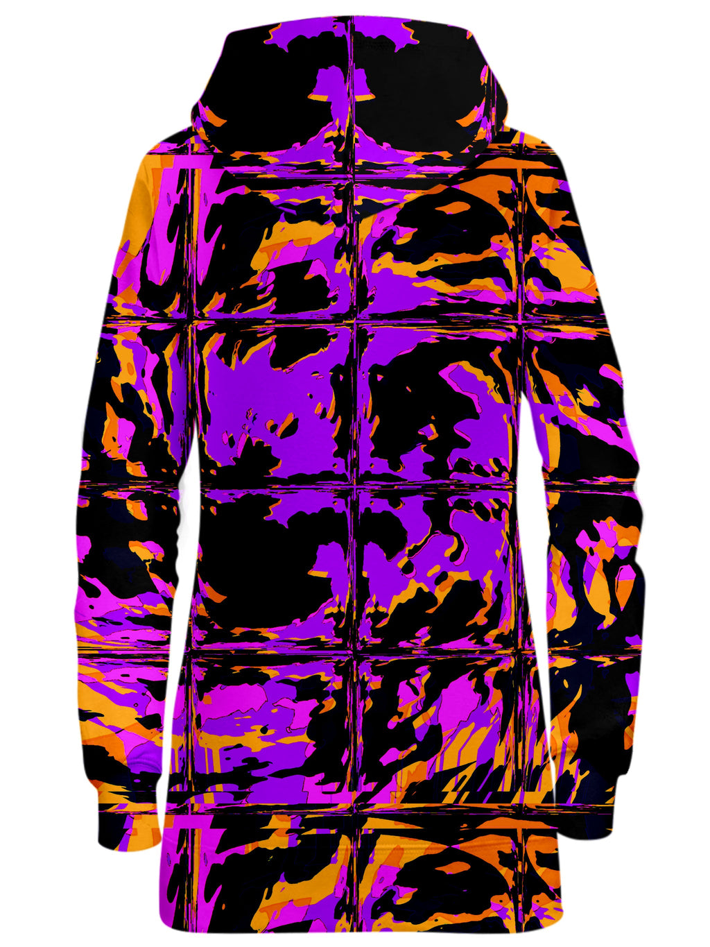 Purple Blackout Rave Glitch Hoodie Dress Big Tex Funkadelic Epic Hoodie