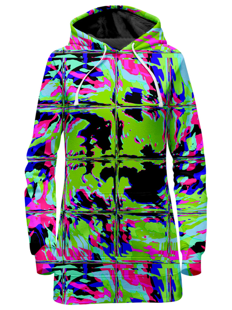 Big Tex Funkadelic - Blacklight Rave Glitch Hoodie Dress