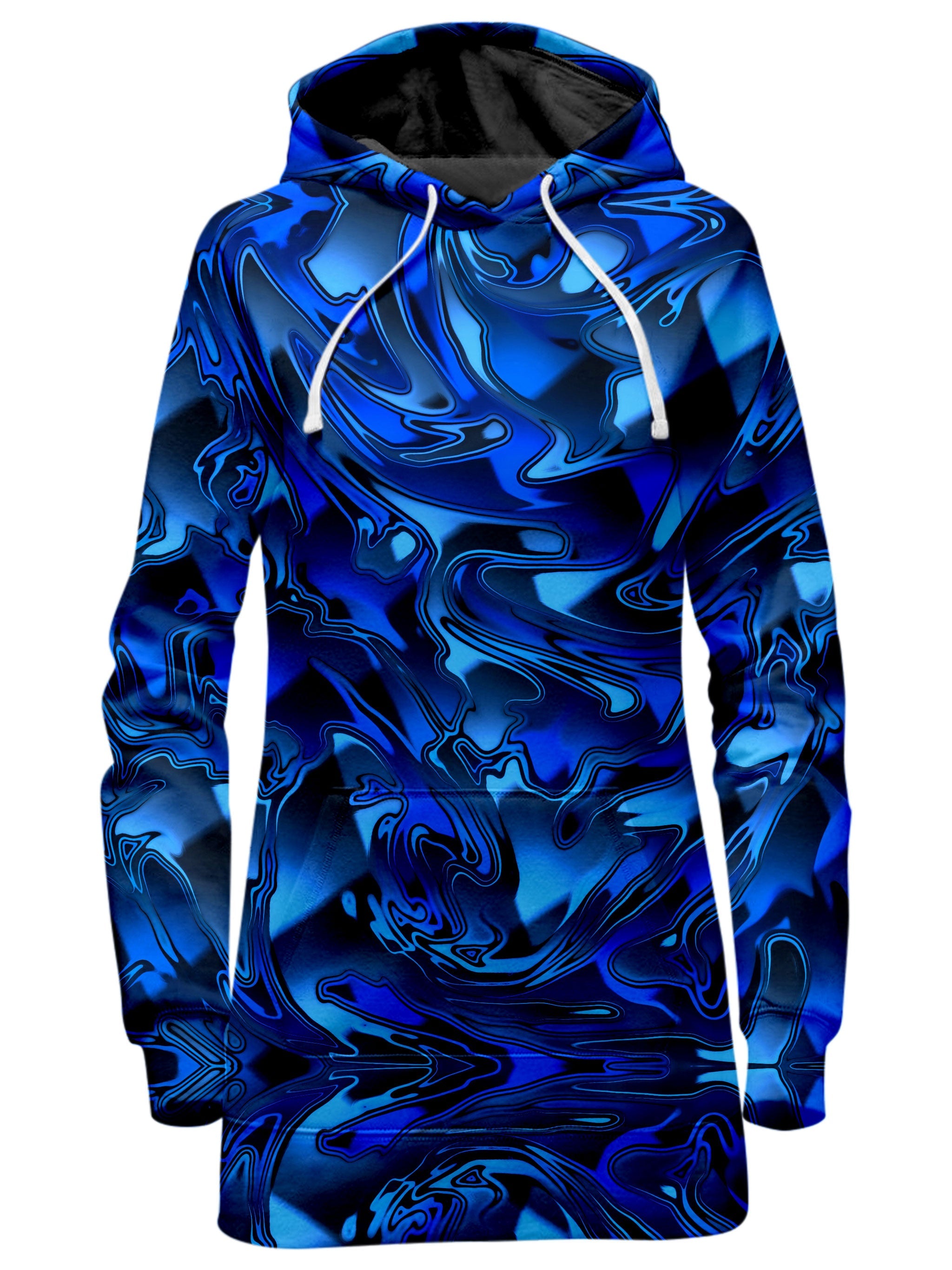 Blue Chromatic Melt Hoodie Dress Big Tex Funkadelic Epic Hoodie