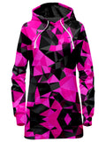 Pink and Black Geo Hoodie Dress