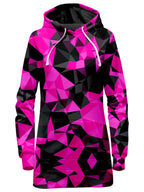 Pink and Black Geo Hoodie Dress Big Tex Funkadelic Epic Hoodie