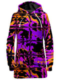 Purple Blackout Rave Glitch Hoodie Dress Big Tex Funkadelic Epic Hoodie