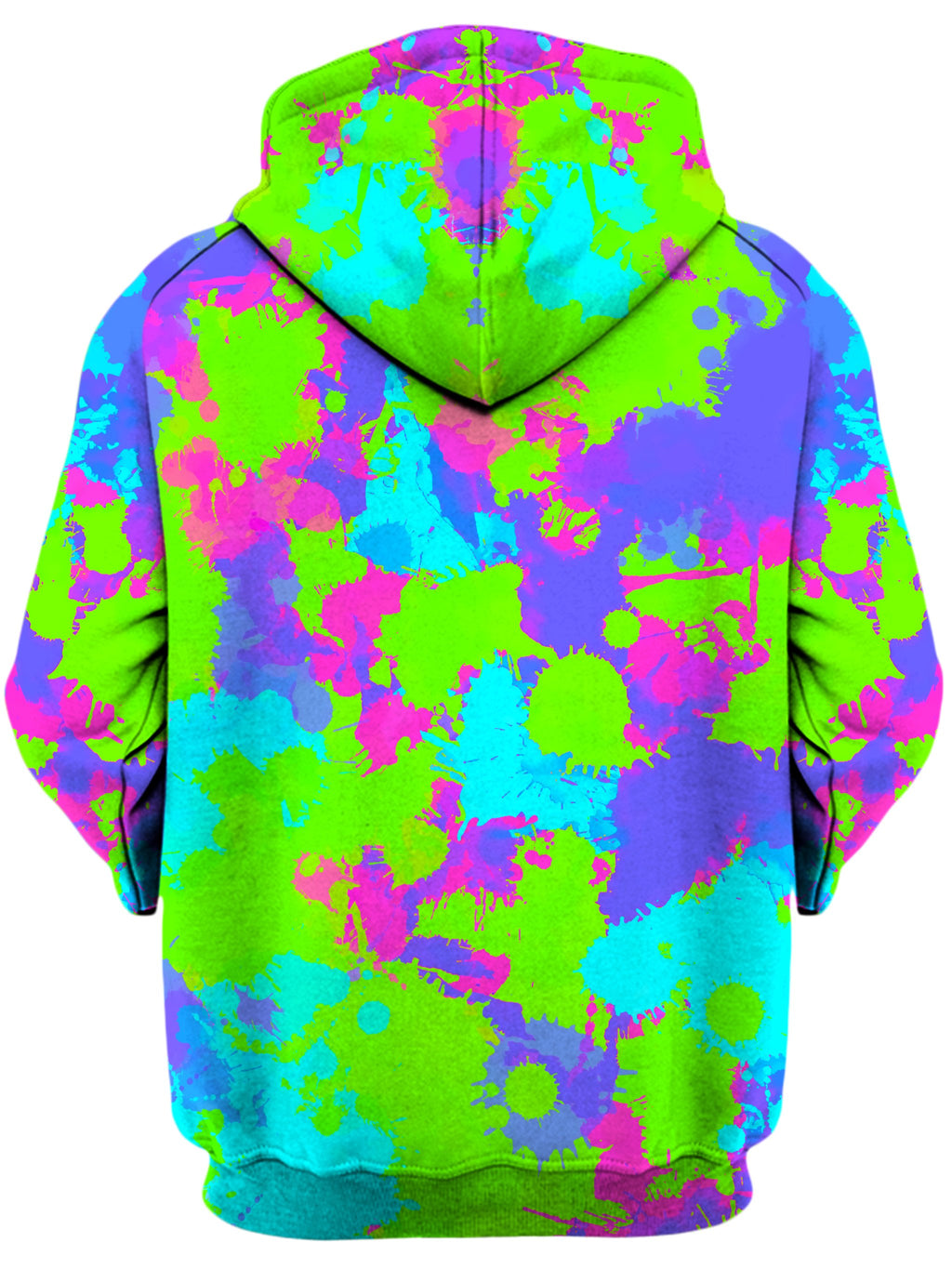 90s Neon Paint Splatter Unisex Hoodie
