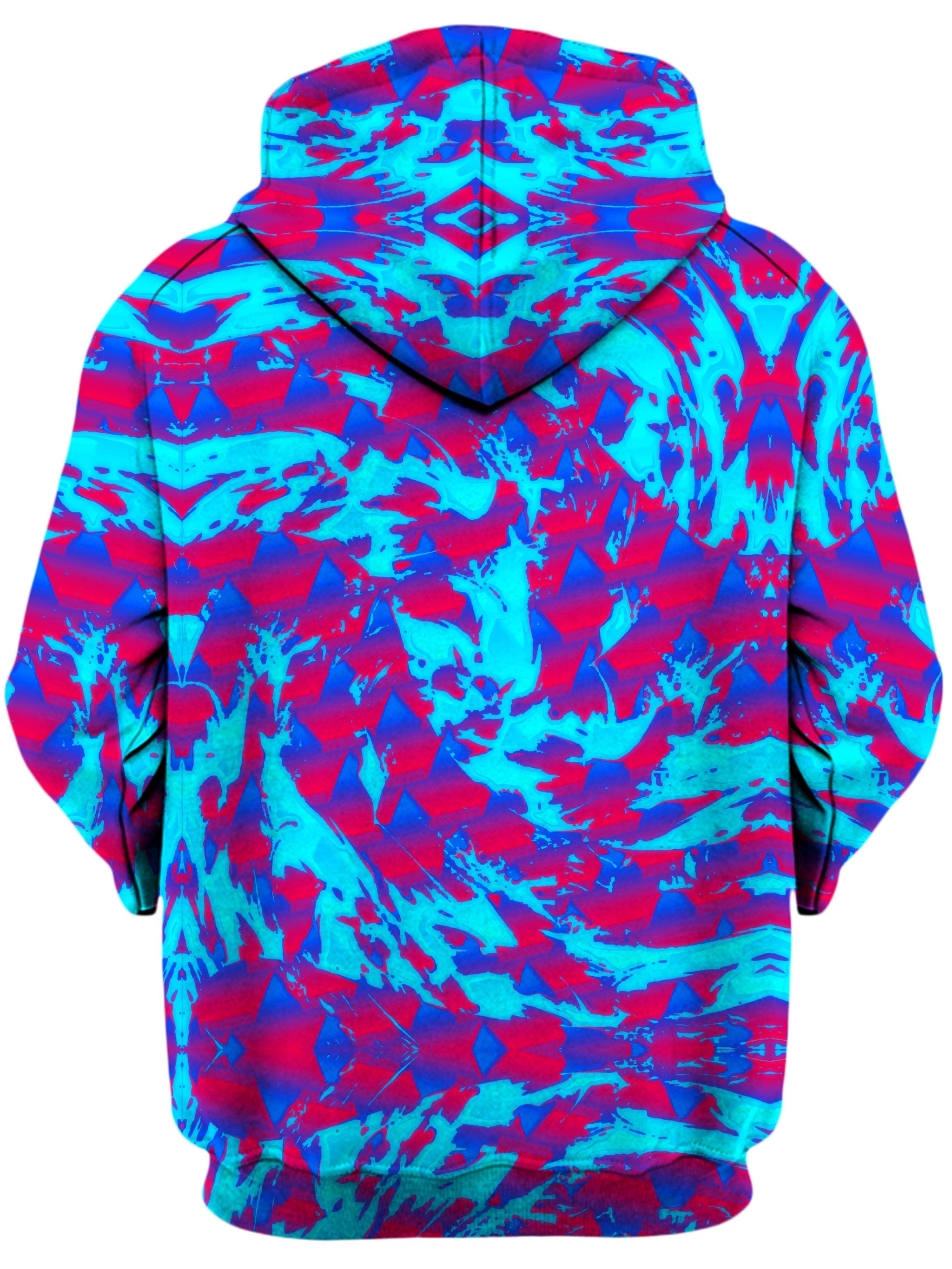 Berry Blast Hypno Splatter Unisex Zip-Up Hoodie Big Tex Funkadelic Epic Hoodie