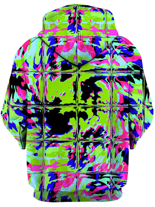Blacklight Rave Glitch Unisex Zip-Up Hoodie Big Tex Funkadelic Epic Hoodie