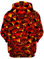 Fire Chromatic Melt Unisex Zip-Up Hoodie Big Tex Funkadelic Epic Hoodie