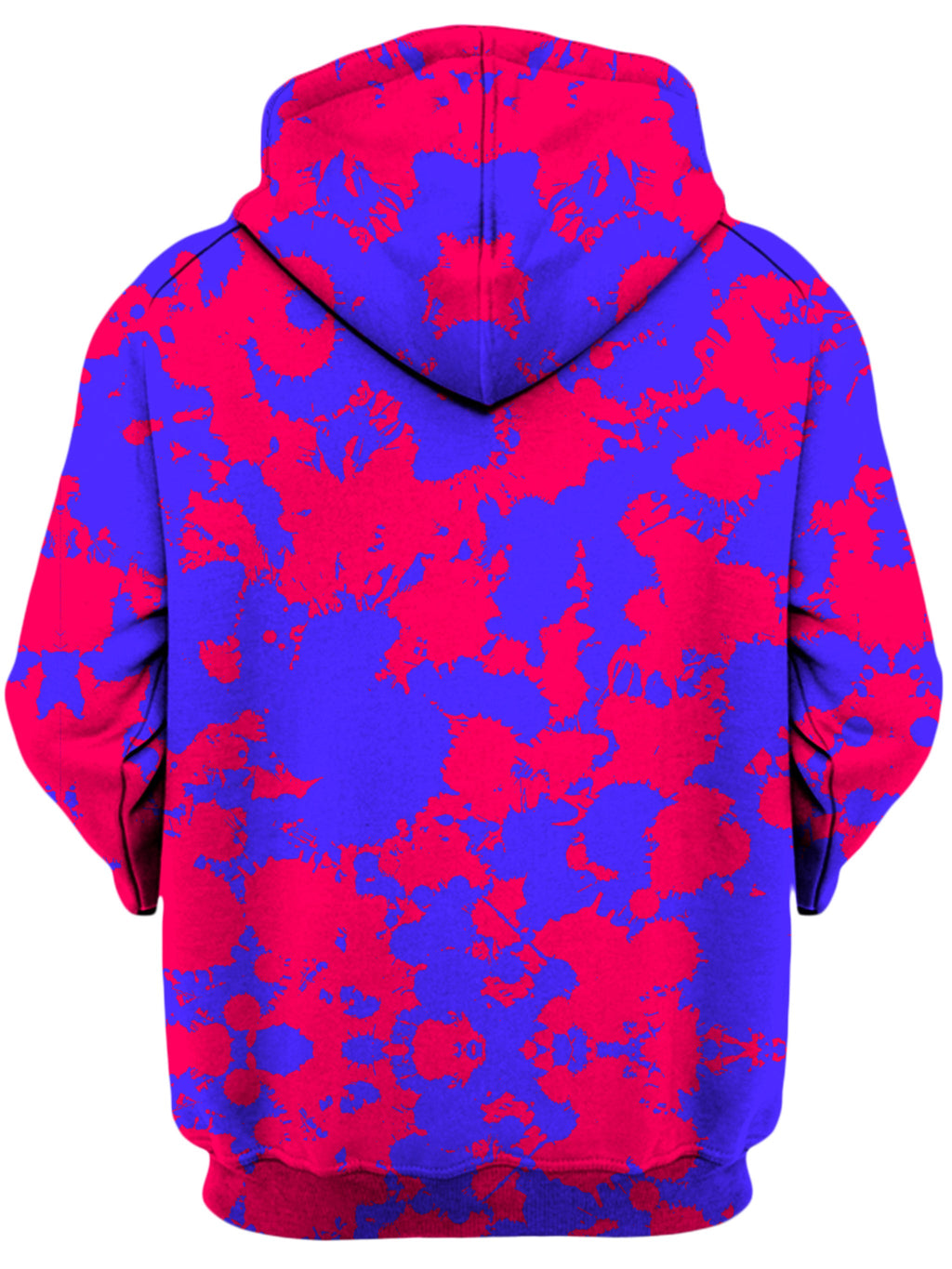 Pink and Violet Paint Splatter Unisex Hoodie