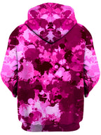 Pink Berry Paint Splatter Unisex Zip-Up Hoodie Big Tex Funkadelic Epic Hoodie