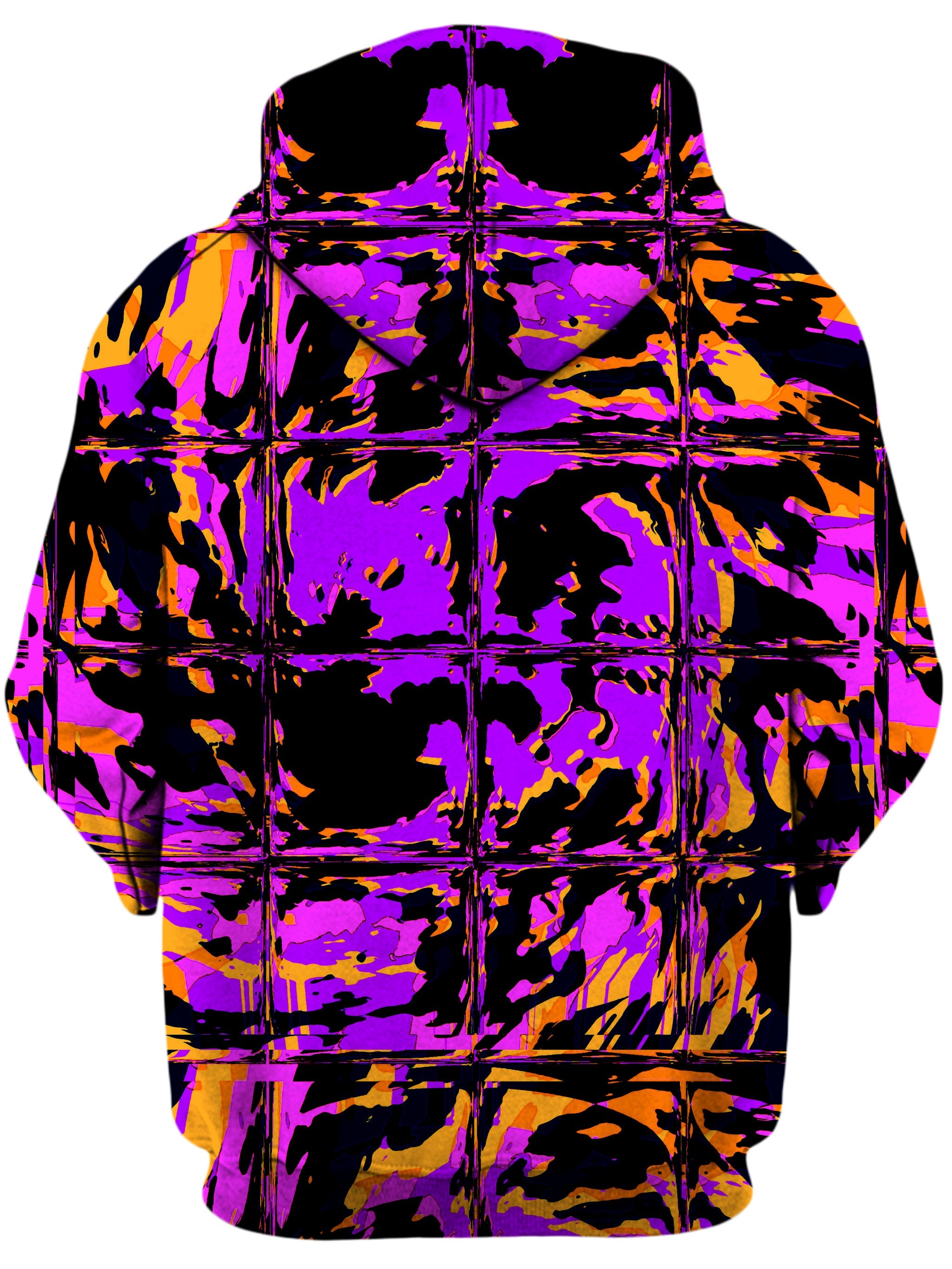 Purple Blackout Rave Glitch Unisex Hoodie