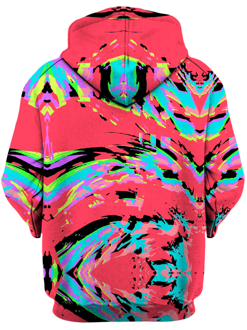 Tropical Coral Glitch Unisex Zip-Up Hoodie Big Tex Funkadelic Epic Hoodie