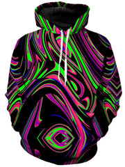 Pink and Green Blackout Drip Unisex Hoodie
