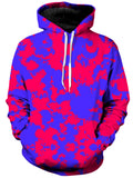 Pink and Violet Paint Splatter Unisex Hoodie