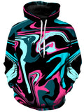 Pink Cyan Melt Unisex Hoodie