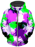 Acid Melt Unisex Zip-Up Hoodie, Big Tex Funkadelic, T6 - Epic Hoodie