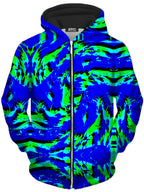 Sea Splatter Rave Graffiti Unisex Zip-Up Hoodie Big Tex Funkadelic Epic Hoodie