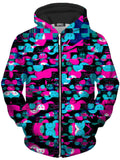 Smiles of Nightmares Past Unisex Zip-Up Hoodie Big Tex Funkadelic Epic Hoodie