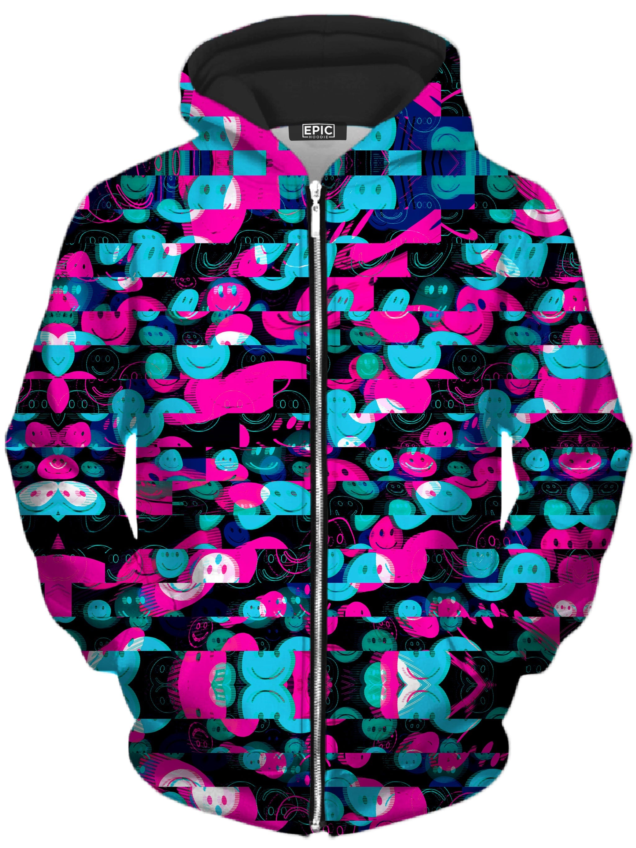 Smiles of Nightmares Past Unisex Zip-Up Hoodie Big Tex Funkadelic Epic Hoodie