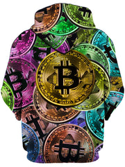 Bitcoin Pattern Hoodie, On Cue Apparel, T6 - Epic Hoodie