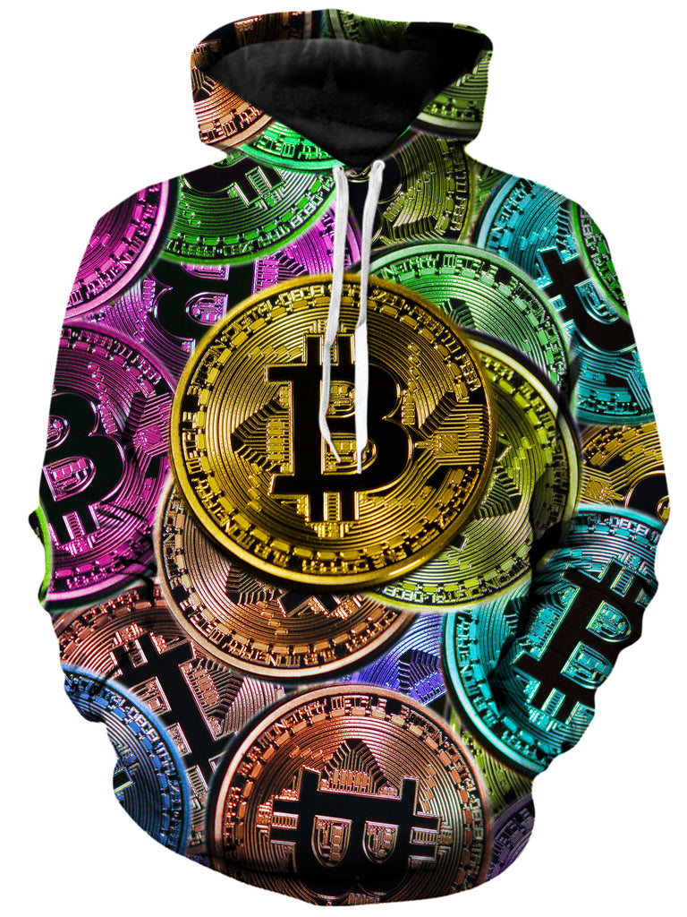On Cue Apparel - Bitcoin Pattern Hoodie