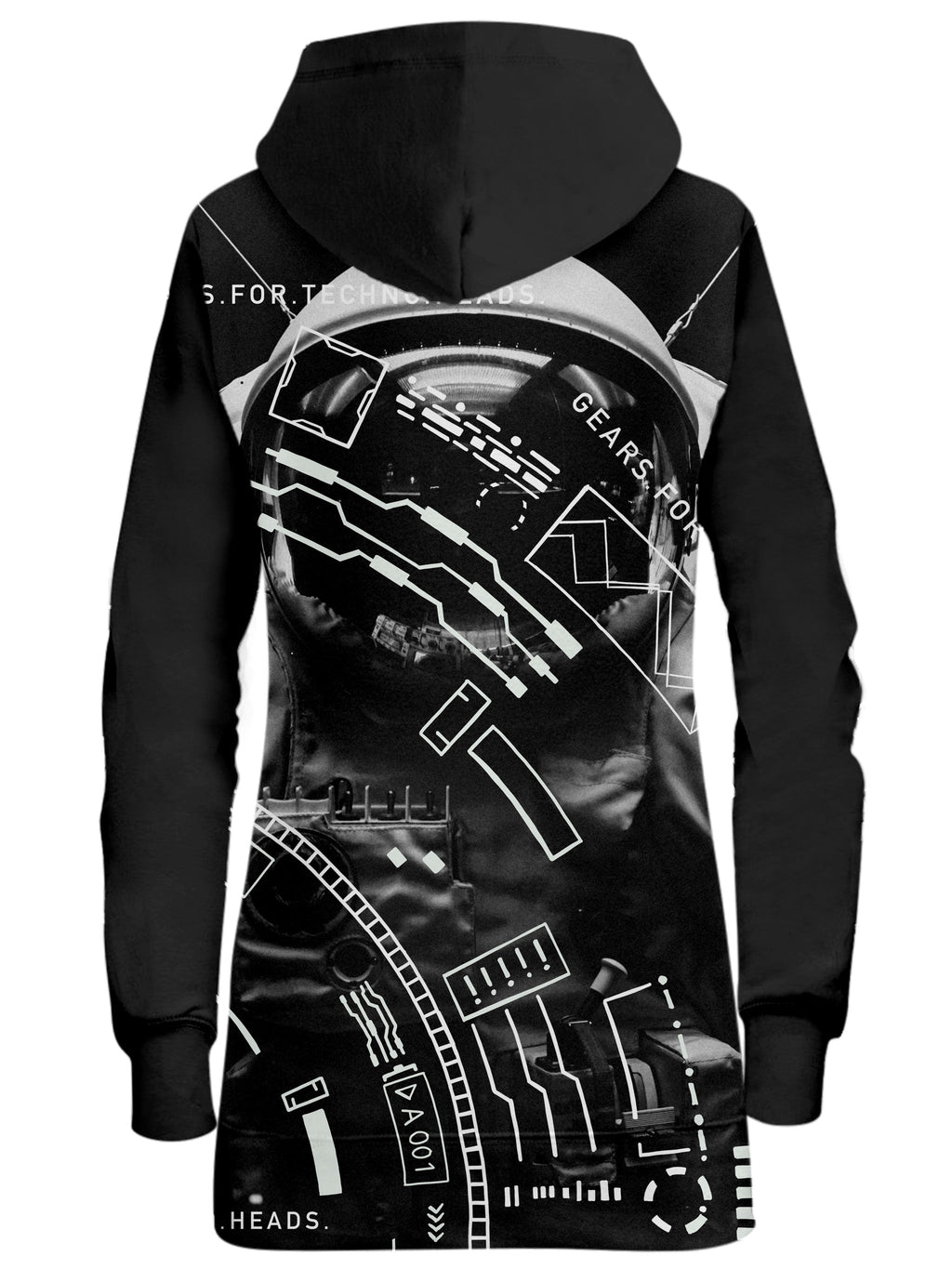 Gears For Techno Heads Hoodie Dress Blacknote Epic Hoodie