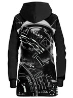 Gears For Techno Heads Hoodie Dress Blacknote Epic Hoodie