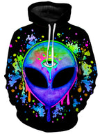 Splatter Alien Unisex Hoodie BrizBazaar Epic Hoodie