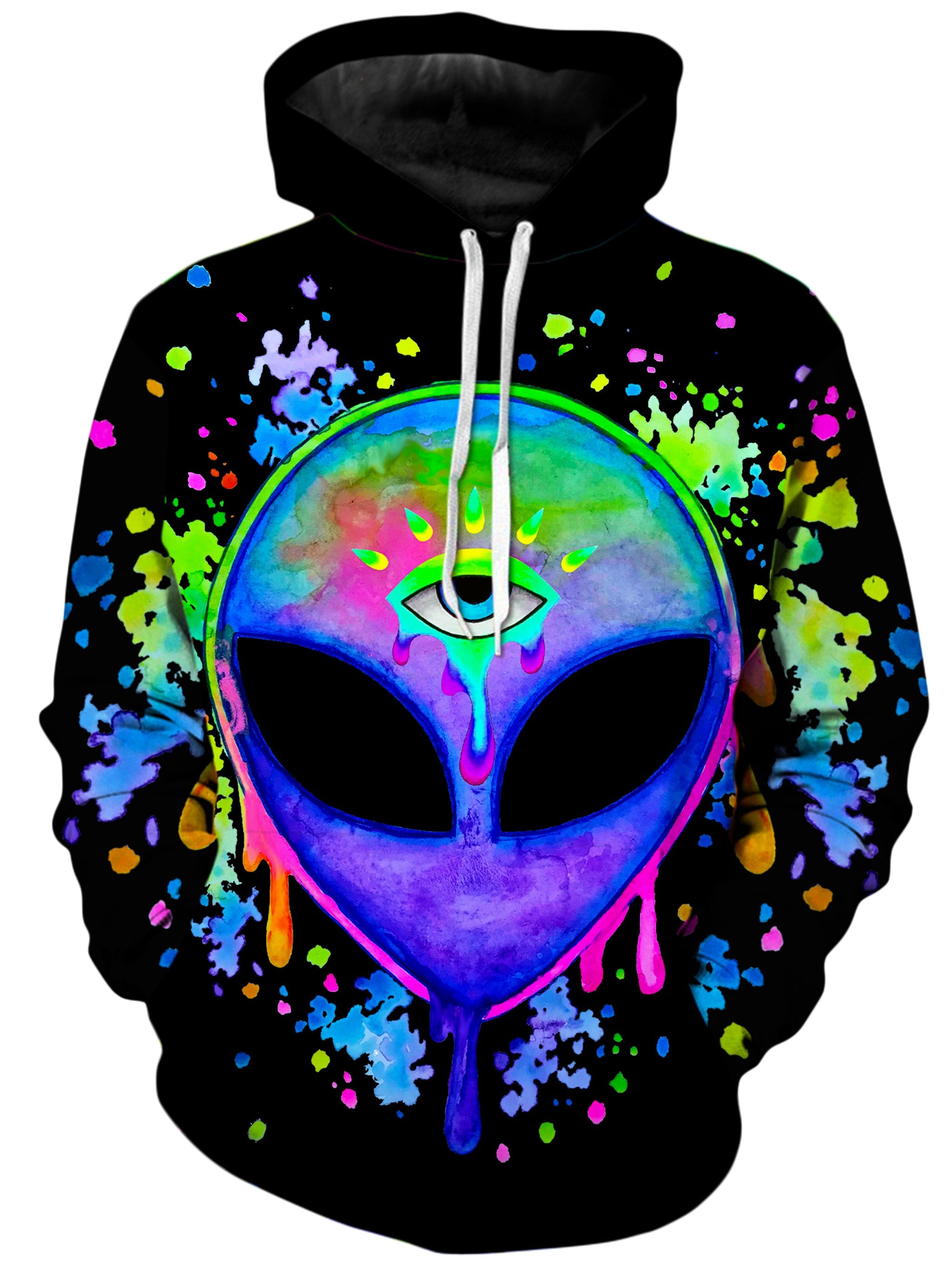 Splatter Alien Unisex Hoodie, BrizBazaar, T6 - Epic Hoodie