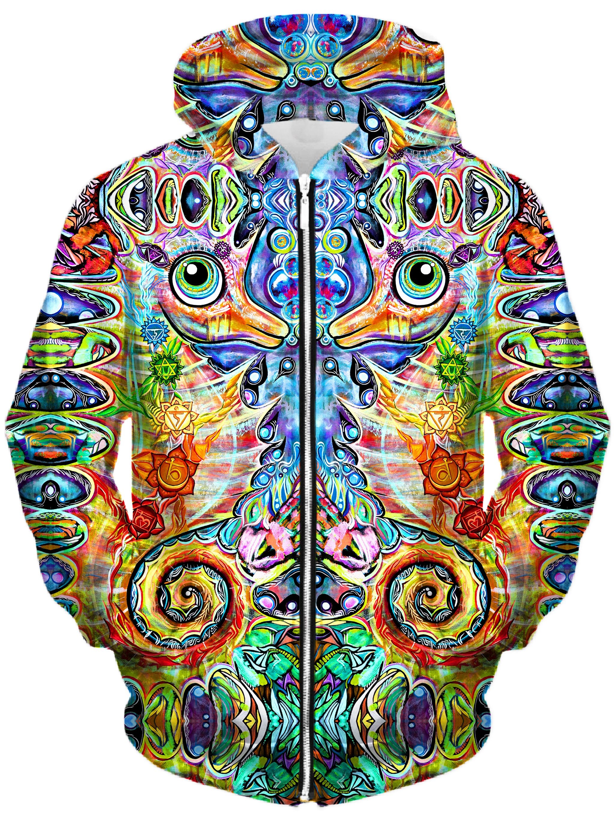 Chakra Seahorse Unisex Zip-Up Hoodie, Set 4 Lyfe, T6 - Epic Hoodie