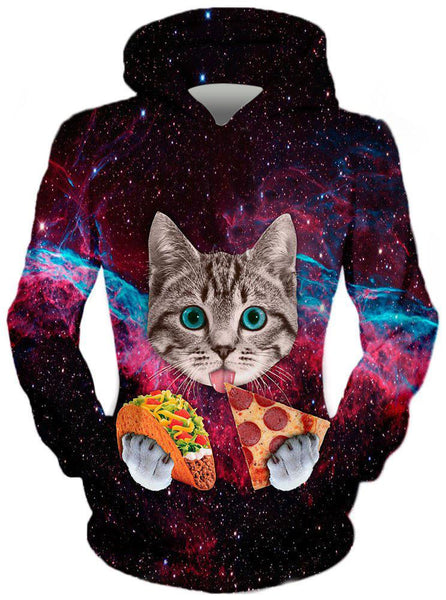 On Cue Apparel - Pizza Taco Cat Hoodie