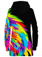 Psychedelic Lion Hoodie Dress