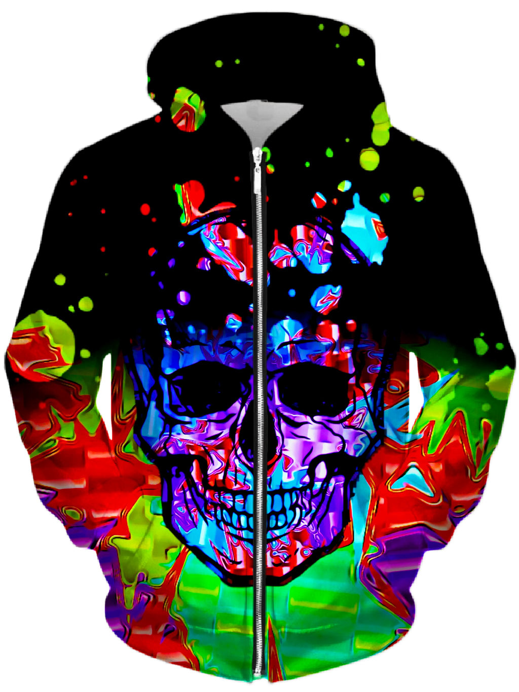 Chromatic Unisex Zip-Up Hoodie, Big Tex Funkadelic, T6 - Epic Hoodie