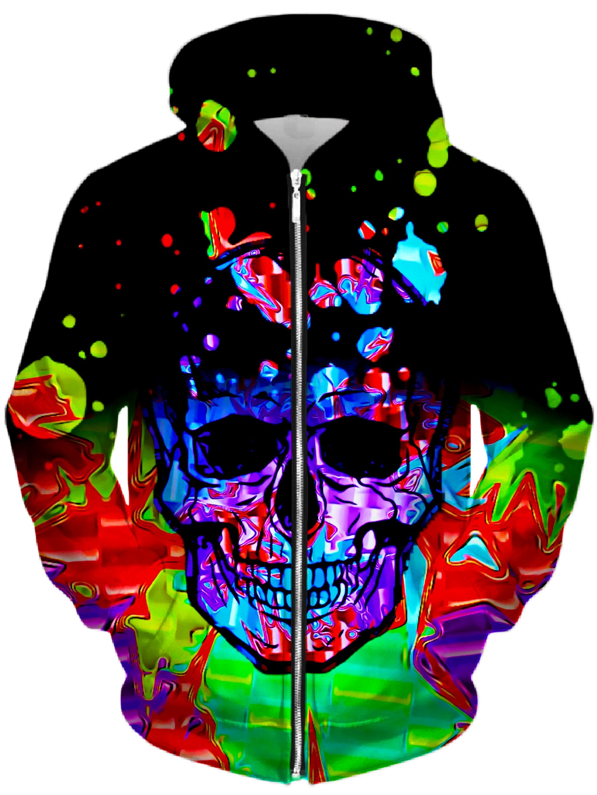 Chromatic Unisex Zip-Up Hoodie, Big Tex Funkadelic, T6 - Epic Hoodie