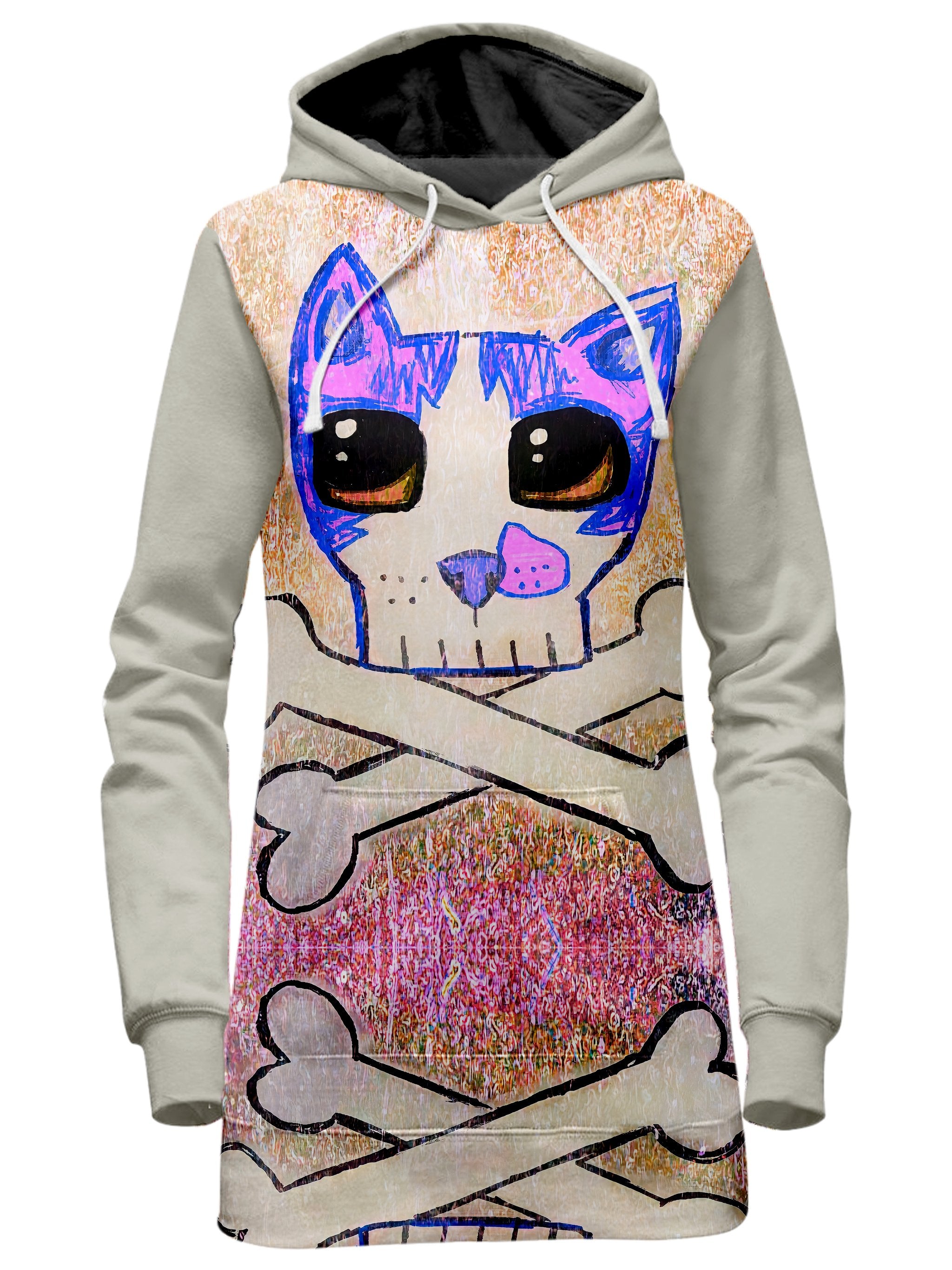 Aerro Blue Hoodie Dress CrazyKona Epic Hoodie