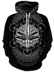 Dragonfly Black Unisex Hoodie, Yantrart Design, T6 - Epic Hoodie