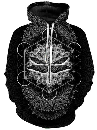 Yantrart Design - Dragonfly Black Unisex Hoodie