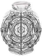 Esoteric Light Unisex Zip-Up Hoodie Set 4 Lyfe Epic Hoodie