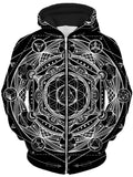 Esoteric Dark Unisex Zip-Up Hoodie, Set 4 Lyfe, T6 - Epic Hoodie