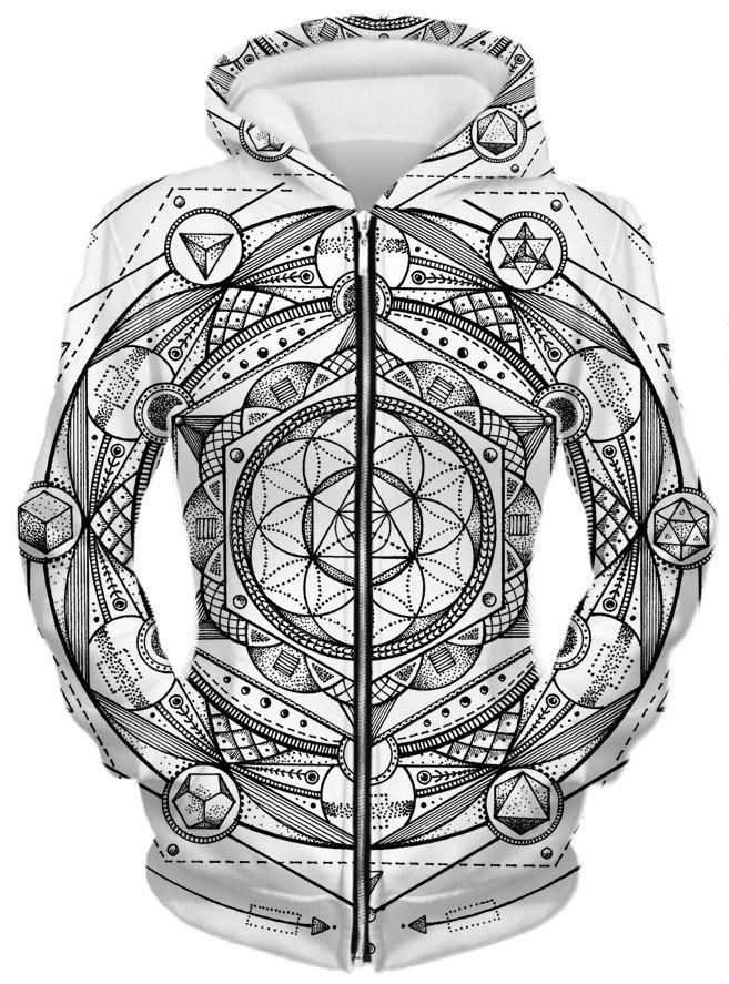 Esoteric Light Unisex Zip-Up Hoodie, Set 4 Lyfe, T6 - Epic Hoodie