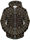 Flower Mandala Unisex Zip-Up Hoodie, Set 4 Lyfe, T6 - Epic Hoodie