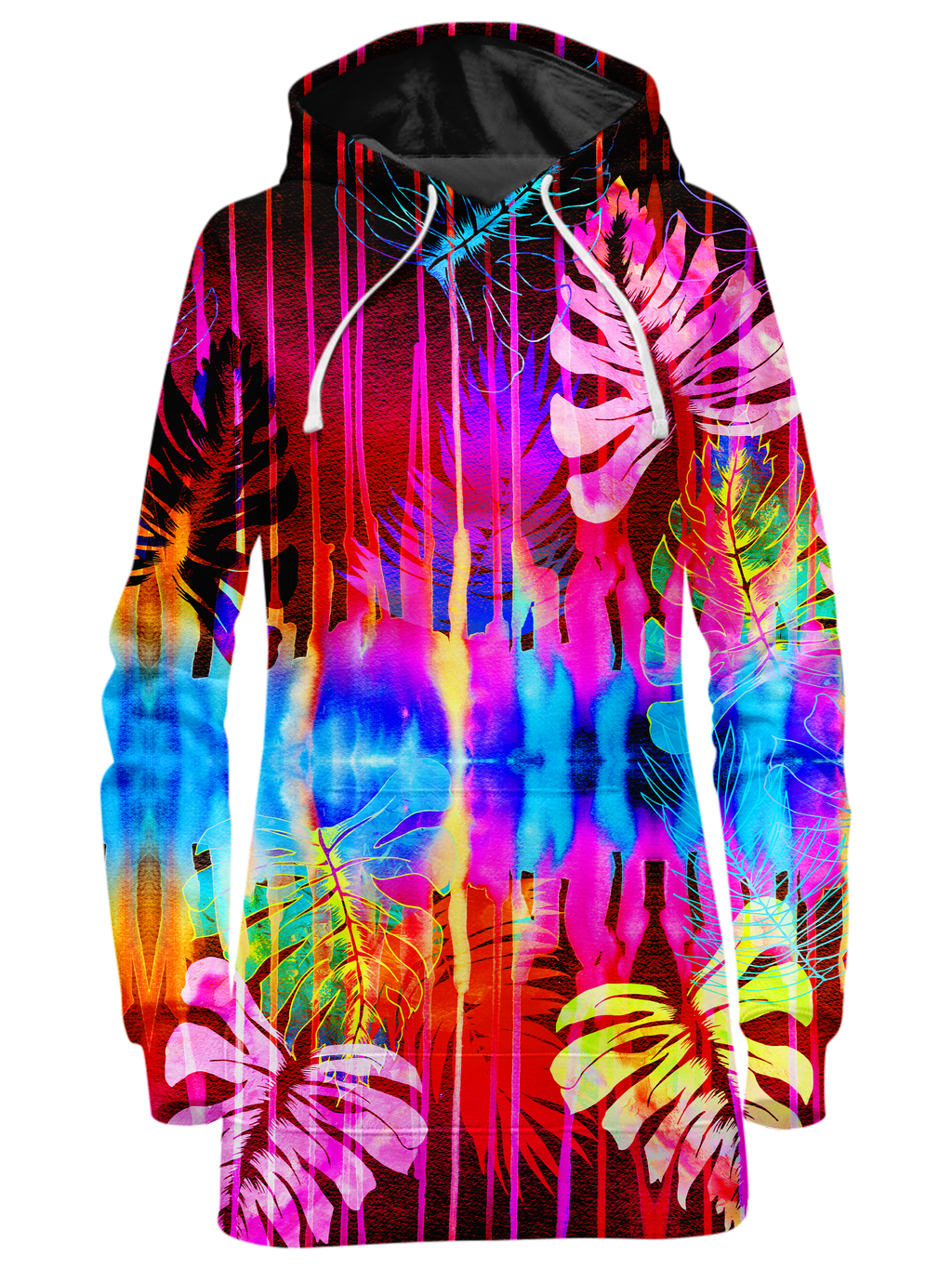 Fluorescent Jungle Hoodie Dress Noctum X Truth Epic Hoodie