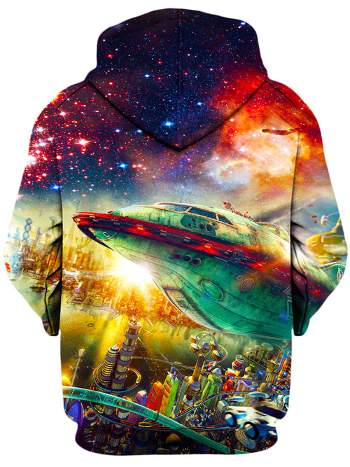 Futurama City Hoodie On Cue Apparel Epic Hoodie