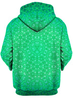 Green Cosmic Stargrid Unisex Zip-Up Hoodie Set 4 Lyfe Epic Hoodie